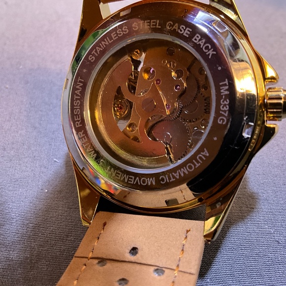 FORSINING Men's Stainless Steel Automatic Mechanical Watch 3ATM - Picture 6 of 6